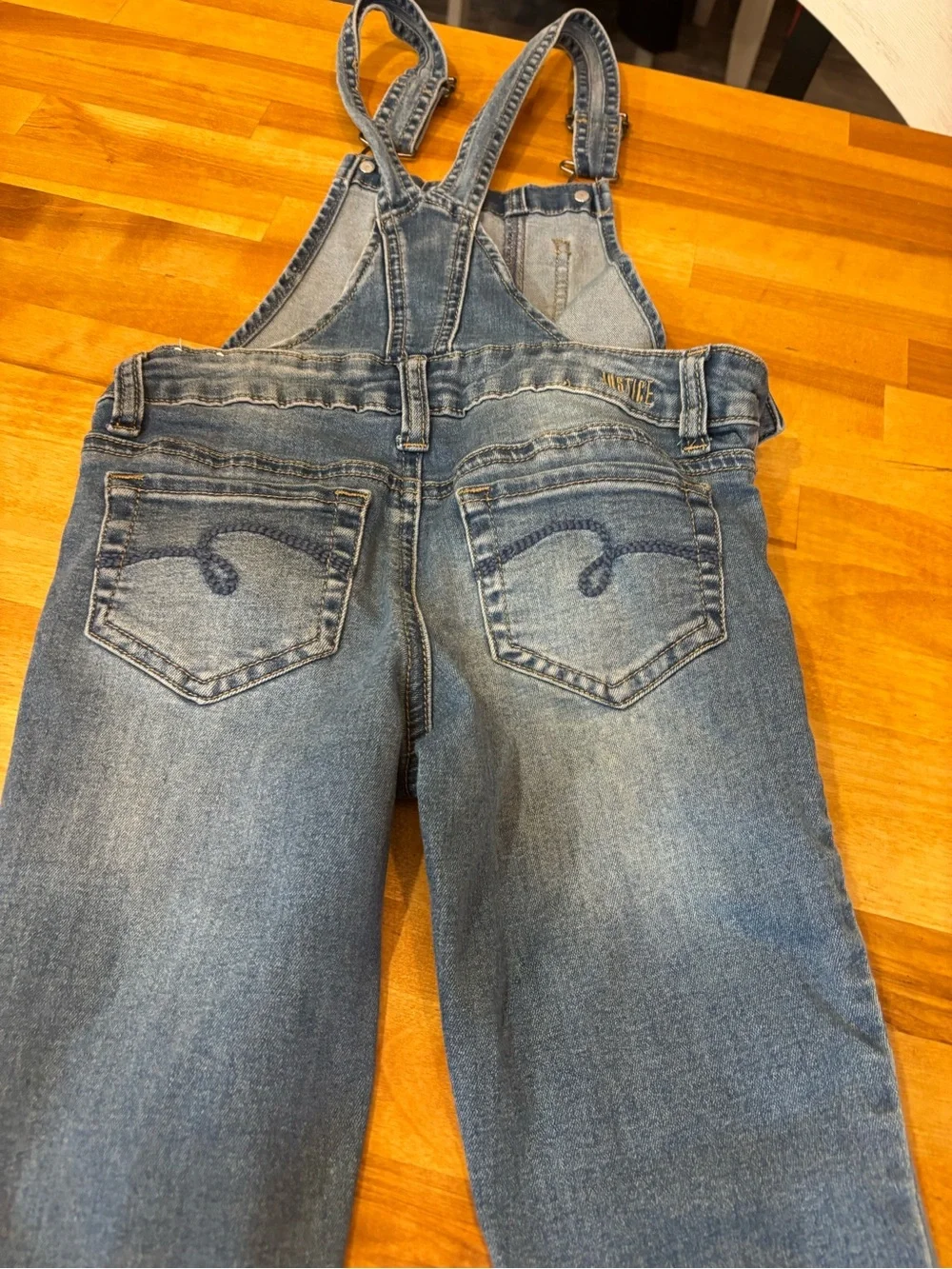 Justice girls jean overalls - size 6